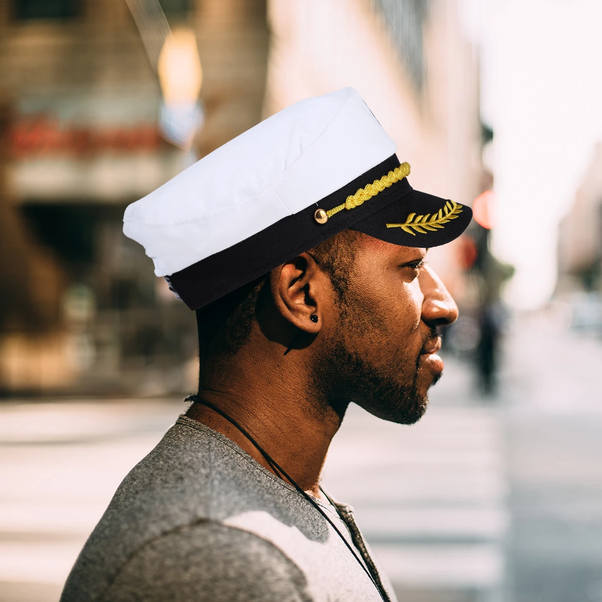 Täiskasvanud Kapten Müts Sõjaväe Mütsid Paadi Kapten Laeva Madrus Kostüüm ja Müts on Reguleeritav ühise Põllumajanduspoliitika Navy Marine Admiral Meeste Naiste
