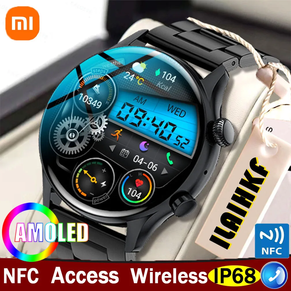 Xiaomi 2022 NFC Smart Watch Mehed AMOLED 390*390 HD Ekraan Alati Kuvada Bluetoothi Kõne Naiste IP68 Veekindel Smartwatch Koos Kasti
